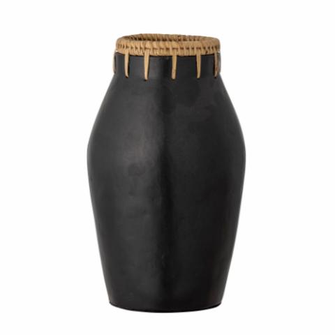Dixon Deco Vase, Black, Terracotta