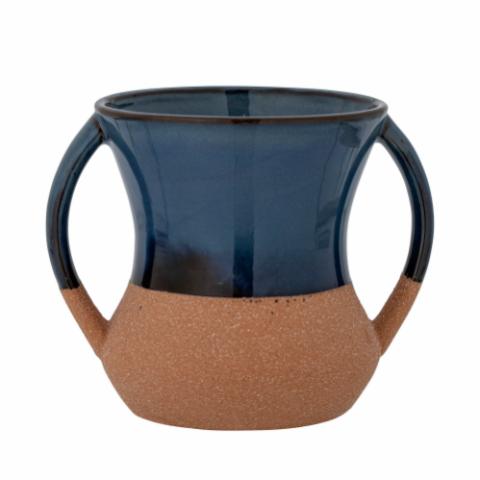 Devi Vase, Blue, Stoneware
