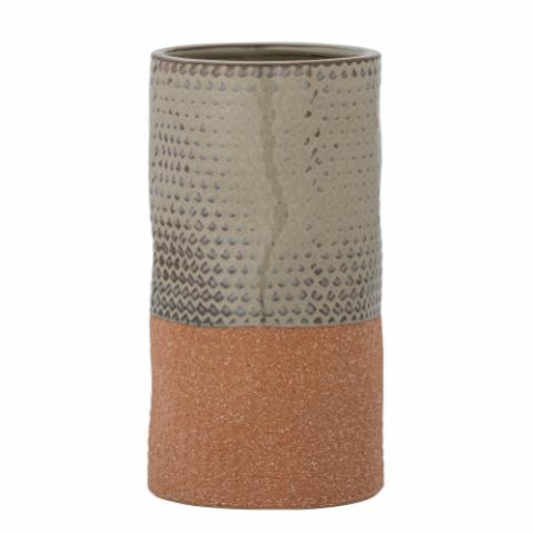 Denna Vase, Grün, Steingut