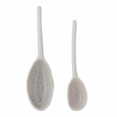 Orly Spoon, White, Stoneware