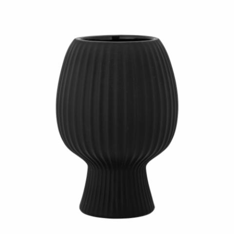 Dagny Vase, Black, Stoneware