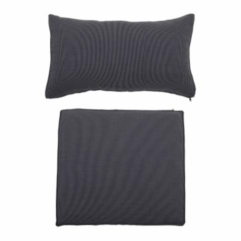 Mundo Cushion Cover (No Filling), Grey, Polyester