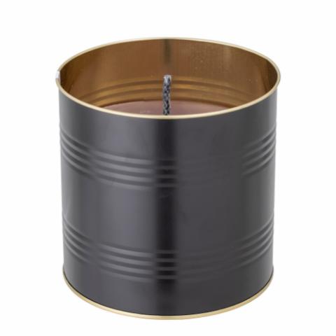 Tin Outdoor Candle, Black, Recycled Parafin