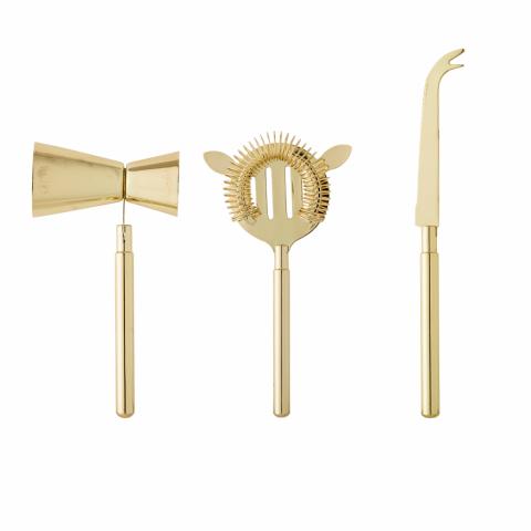 Cocktail Bar Set, Gold, Stainless Steel